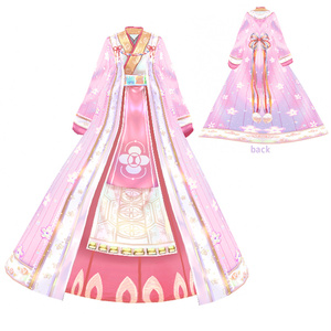 vroidstudio(official version support) cute kimono with rabbit