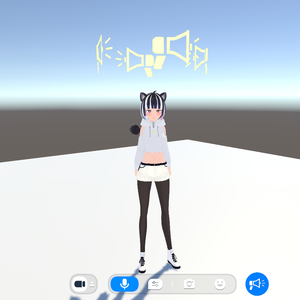 clusterギミック 追従式ワールドスピーカー ver1.0