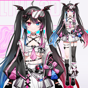 ♯Jti18Dt猫耳少女のデスクトップ全10種ポーズ - その他