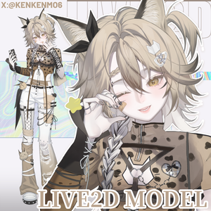 【Live2Dモデル】リンクスの女の子/【Live2D Model】Lynx girl