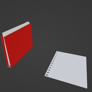 【3Dモデル】リングファイル＋リングシート 缩略图 2