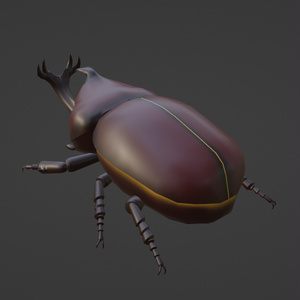 【無料】カブトムシの3Dモデル 缩略图 2