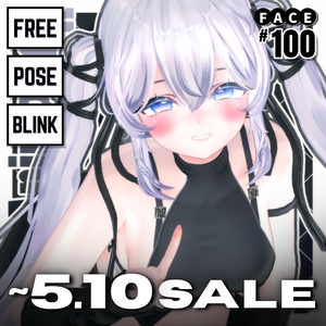 ！！GWSALE~5.10 ！！💗【FREE/無料】Sio100Type❥動くまばたきFace&PoseAnimations ⌖ ݁˚