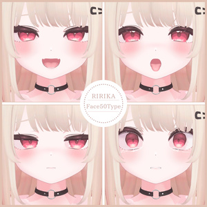 ⏰️24hFREE-30FACE⏰️【FREE/無料】Ririka100Type❥動くまばたきFace&PoseAnimations ⌖ ݁˚ 缩略图 6