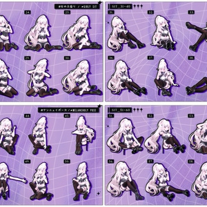 💗24h50POSEGIFT＆~7.1SALE💗【FREE/商用OK】撮影向けPoseAnimation ❮ ⁺500-Vol.1 ❯ 缩略图 13