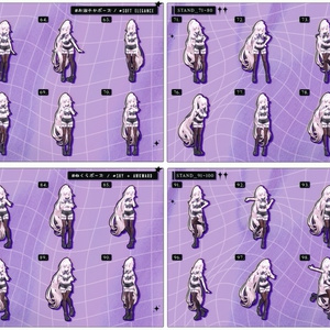 💗24h50POSEGIFT＆~7.1SALE💗【FREE/商用OK】撮影向けPoseAnimation ❮ ⁺500-Vol.1 ❯ 缩略图 10
