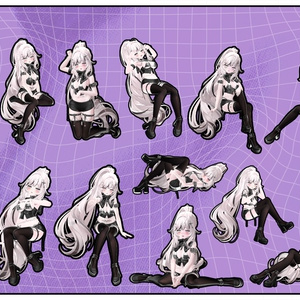 💗24h50POSEGIFT＆~7.1SALE💗【FREE/商用OK】撮影向けPoseAnimation ❮ ⁺500-Vol.1 ❯ 缩略图 6