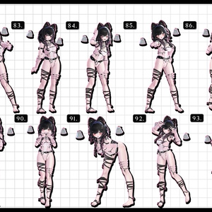 🧿【FREE/商用OK】撮影向けPoseAnimation ❮ CUTE_100pose-Vol.2 ❯ 缩略图 13