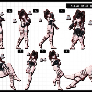 🧿【FREE/商用OK】撮影向けPoseAnimation ❮ HEART_100pose-Vol.2 ❯ 缩略图 15