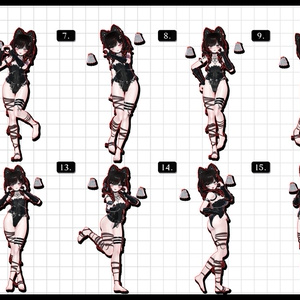 🧿【FREE/商用OK】撮影向けPoseAnimation ❮ HEART_100pose-Vol.2 ❯ 缩略图 9