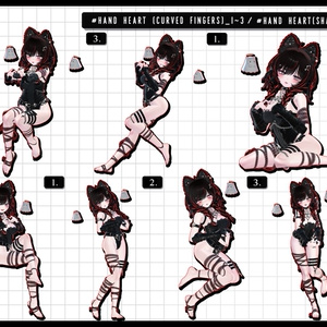 🧿【FREE/商用OK】撮影向けPoseAnimation ❮ HEART_100pose-Vol.2 ❯ 缩略图 13