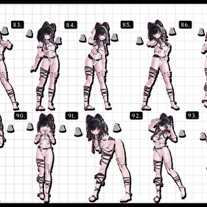 🧿72h10POSEGIFT＆~6.11SALE🧿【FREE/商用OK】撮影向けPoseAnimation ❮ ⁺500-Vol.2 ❯ 缩略图 26