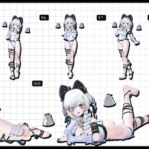 🧿72h10POSEGIFT＆~6.11SALE🧿【FREE/商用OK】撮影向けPoseAnimation ❮ ⁺500-Vol.2 ❯ 缩略图 38