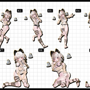 🧿72h10POSEGIFT＆~6.11SALE🧿【FREE/商用OK】撮影向けPoseAnimation ❮ ⁺500-Vol.2 ❯ 缩略图 61