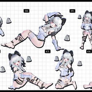 🧿72h10POSEGIFT＆~6.11SALE🧿【FREE/商用OK】撮影向けPoseAnimation ❮ ⁺500-Vol.2 ❯ 缩略图 33