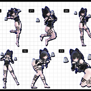 🧿72h10POSEGIFT＆~6.11SALE🧿【FREE/商用OK】撮影向けPoseAnimation ❮ ⁺500-Vol.2 ❯ 缩略图 13