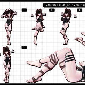 🧿72h10POSEGIFT＆~6.11SALE🧿【FREE/商用OK】撮影向けPoseAnimation ❮ ⁺500-Vol.2 ❯ 缩略图 49
