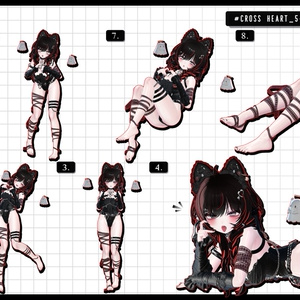 🧿72h10POSEGIFT＆~6.11SALE🧿【FREE/商用OK】撮影向けPoseAnimation ❮ ⁺500-Vol.2 ❯ 缩略图 46