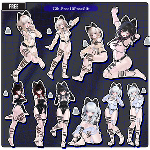 🧿72h10POSEGIFT＆~6.11SALE🧿【FREE/商用OK】撮影向けPoseAnimation ❮ ⁺500-Vol.2 ❯ 缩略图 2