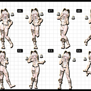 🧿72h10POSEGIFT＆~6.11SALE🧿【FREE/商用OK】撮影向けPoseAnimation ❮ ⁺500-Vol.2 ❯ 缩略图 58