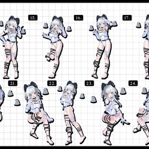 🧿72h10POSEGIFT＆~6.11SALE🧿【FREE/商用OK】撮影向けPoseAnimation ❮ ⁺500-Vol.2 ❯ 缩略图 31