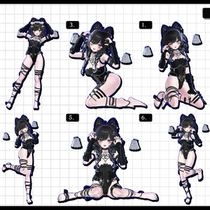 🧿72h10POSEGIFT＆~6.11SALE🧿【FREE/商用OK】撮影向けPoseAnimation ❮ ⁺500-Vol.2 ❯ 缩略图 7