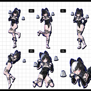 🧿72h10POSEGIFT＆~6.11SALE🧿【FREE/商用OK】撮影向けPoseAnimation ❮ ⁺500-Vol.2 ❯ 缩略图 11