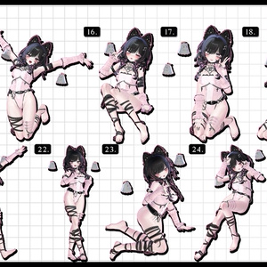 🧿72h10POSEGIFT＆~6.11SALE🧿【FREE/商用OK】撮影向けPoseAnimation ❮ ⁺500-Vol.2 ❯ 缩略图 20