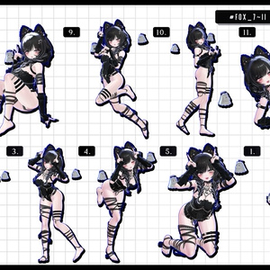 🧿72h10POSEGIFT＆~6.11SALE🧿【FREE/商用OK】撮影向けPoseAnimation ❮ ⁺500-Vol.2 ❯ 缩略图 15