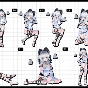 🧿72h10POSEGIFT＆~6.11SALE🧿【FREE/商用OK】撮影向けPoseAnimation ❮ ⁺500-Vol.2 ❯ 缩略图 37