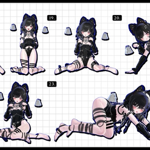 🧿72h10POSEGIFT＆~6.11SALE🧿【FREE/商用OK】撮影向けPoseAnimation ❮ ⁺500-Vol.2 ❯ 缩略图 12