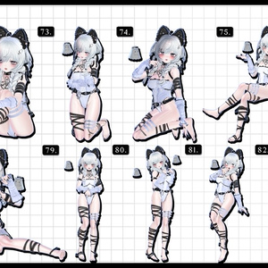 🧿72h10POSEGIFT＆~6.11SALE🧿【FREE/商用OK】撮影向けPoseAnimation ❮ ⁺500-Vol.2 ❯ 缩略图 36