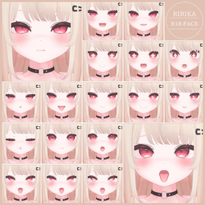 ⏰️24hFREE-30FACE⏰️💗【FREE/無料】Ririka100Type❥動くまばたきFace&PoseAnimations ⌖ ݁˚ 缩略图 8