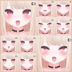 ⏰️24hFREE-30FACE⏰️💗【FREE/無料】Ririka100Type❥動くまばたきFace&PoseAnimations ⌖ ݁˚ 缩略图 11