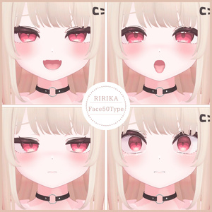 ⏰️24hFREE-30FACE⏰️💗【FREE/無料】Ririka100Type❥動くまばたきFace&PoseAnimations ⌖ ݁˚ 缩略图 6