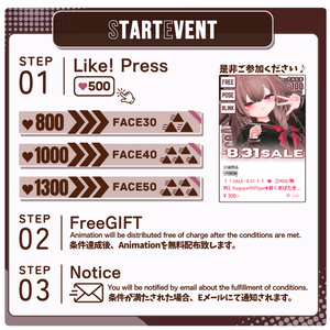 ！！SALE~8.31 ！！ 💗【FREE/無料】Kaguya100Type❥動くまばたきFace&PoseAnimations ⌖ ݁˚ 缩略图 3