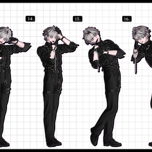 ❤️‍🔥~11.15SALE！✦【 FREE - 商用OK 】✦✦ 撮影向けPoseAnimation ❮ ⁺500種-Vol.3 ❯ 缩略图 57