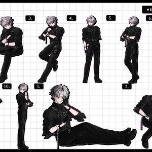 ❤️‍🔥~11.15SALE！✦【 FREE - 商用OK 】✦✦ 撮影向けPoseAnimation ❮ ⁺500種-Vol.3 ❯ 缩略图 49