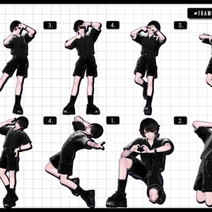 ❤️‍🔥~11.15SALE！✦【 FREE - 商用OK 】✦✦ 撮影向けPoseAnimation ❮ ⁺500種-Vol.3 ❯ 缩略图 40