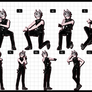 ❤️‍🔥~11.15SALE！✦【 FREE - 商用OK 】✦✦ 撮影向けPoseAnimation ❮ ⁺500種-Vol.3 ❯ 缩略图 12