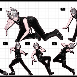 ❤️‍🔥~11.15SALE！✦【 FREE - 商用OK 】✦✦ 撮影向けPoseAnimation ❮ ⁺500種-Vol.3 ❯ 缩略图 8