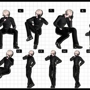 ❤️‍🔥~11.15SALE！✦【 FREE - 商用OK 】✦✦ 撮影向けPoseAnimation ❮ ⁺500種-Vol.3 ❯ 缩略图 19