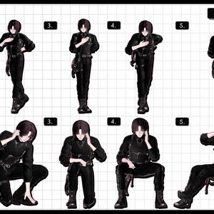 ❤️‍🔥~11.15SALE！✦【 FREE - 商用OK 】✦✦ 撮影向けPoseAnimation ❮ ⁺500種-Vol.3 ❯ 缩略图 28