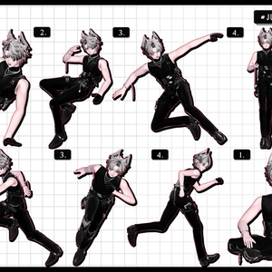 ❤️‍🔥~11.15SALE！✦【 FREE - 商用OK 】✦✦ 撮影向けPoseAnimation ❮ ⁺500種-Vol.3 ❯ 缩略图 13