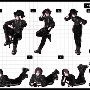 ❤️‍🔥~11.15SALE！✦【 FREE - 商用OK 】✦✦ 撮影向けPoseAnimation ❮ ⁺500種-Vol.3 ❯ 缩略图 34