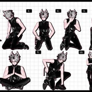 ❤️‍🔥~11.15SALE！✦【 FREE - 商用OK 】✦✦ 撮影向けPoseAnimation ❮ ⁺500種-Vol.3 ❯ 缩略图 7