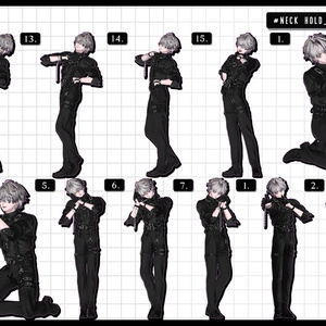 ❤️‍🔥~11.15SALE！✦【 FREE - 商用OK 】✦✦ 撮影向けPoseAnimation ❮ ⁺500種-Vol.3 ❯ 缩略图 54