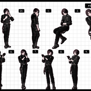 ❤️‍🔥~11.15SALE！✦【 FREE - 商用OK 】✦✦ 撮影向けPoseAnimation ❮ ⁺500種-Vol.3 ❯ 缩略图 30