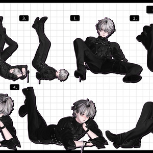 ❤️‍🔥~11.15SALE！✦【 FREE - 商用OK 】✦✦ 撮影向けPoseAnimation ❮ ⁺500種-Vol.3 ❯ 缩略图 51
