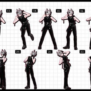 ❤️‍🔥~11.15SALE！✦【 FREE - 商用OK 】✦✦ 撮影向けPoseAnimation ❮ ⁺500種-Vol.3 ❯ 缩略图 9